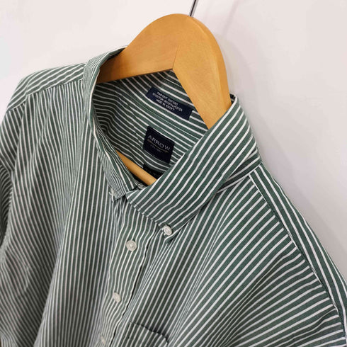 アロー ARROW 90S フロントポケット ストライプ L/S BDシャツ メンズ XXL