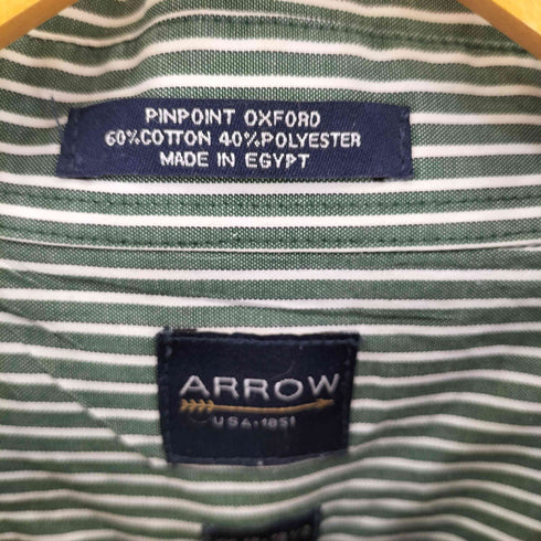 アロー ARROW 90S フロントポケット ストライプ L/S BDシャツ メンズ XXL