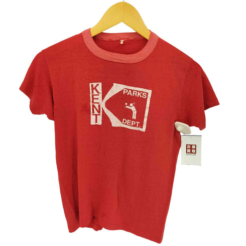 70S~80S ナンバリング 両面ラバープリント Tシャツ メンズ