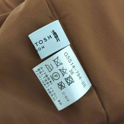 マッキントッシュ ロンドン Mackintosh LONDON プリーツ ポリ フレア スカート レディース 36
