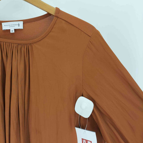 マッキントッシュ ロンドン Mackintosh LONDON 異素材切替 ギャザー ポリ ブラウス レディース EUR:38