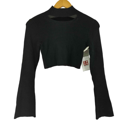 リリーブラウン Lily Brown チョーカーネッククロップドニット レディース ONE SIZE