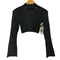 リリーブラウン Lily Brown チョーカーネッククロップドニット レディース ONE SIZE