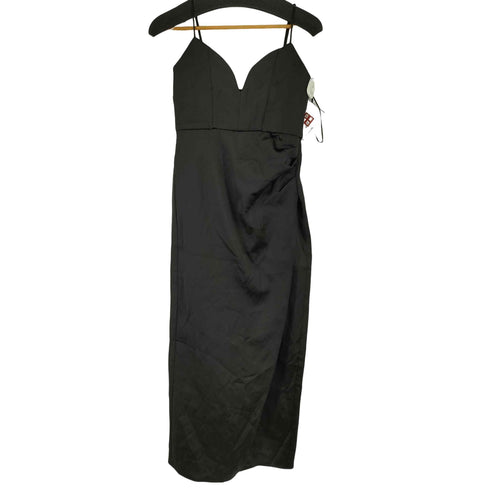 ザラ ZARA Satin Effect Midi Dress レディース import:S