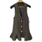 ザラ ZARA Green Faux Leather Ruffled Pinafore Dress レディース import:XS
