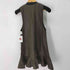 ザラ ZARA Green Faux Leather Ruffled Pinafore Dress レディース import:XS