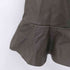 ザラ ZARA Green Faux Leather Ruffled Pinafore Dress レディース import:XS