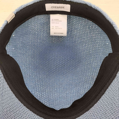 オーバーライド override WOOL KNIT HUNTING ウール ニット ハンチング キャップ メンズ 62cm