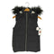 ギャップ Gap 15AW PUFF VEST MATTE TRUE プリマロフト フェイクファー フーデッド ベスト レディース XXS