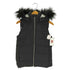 ギャップ Gap 15AW PUFF VEST MATTE TRUE プリマロフト フェイクファー フーデッド ベスト レディース XXS