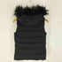 ギャップ Gap 15AW PUFF VEST MATTE TRUE プリマロフト フェイクファー フーデッド ベスト レディース XXS