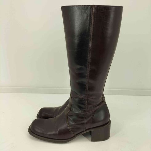 マリークラブ marie club レザー サイドジップ ロングブーツ レディース JPN:23