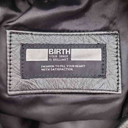 BIRTH スタンドカラー カウレザー ジャケット レディース 9AR