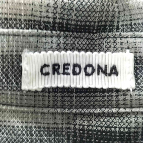 クレドナ CREDONA OTHELLO CHECK OVER SHIRTS レディース FREE