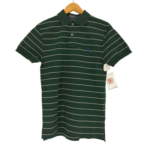 ポロバイラルフローレン Polo by RALPH LAUREN Pima Stretch Mesh ポニー 刺繍 ボーダー 鹿の子 ポロシャツ メンズ import:S