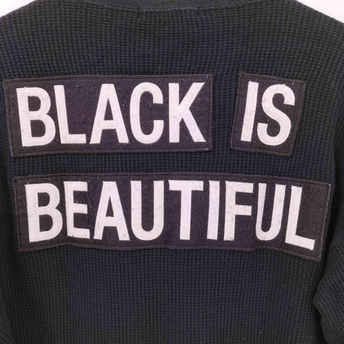 C'est Vingt-Trois black is beautifulワッペン L/S サーマルカットソー メンズ JPN:XL