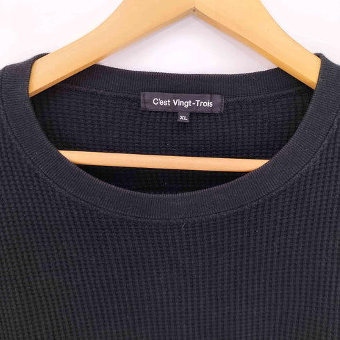 C'est Vingt-Trois black is beautifulワッペン L/S サーマルカットソー メンズ JPN:XL