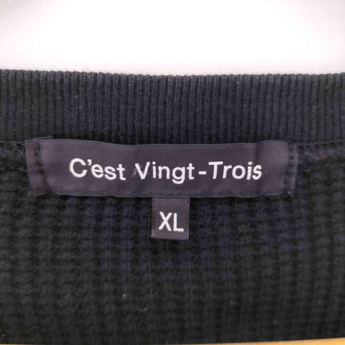 C'est Vingt-Trois black is beautifulワッペン L/S サーマルカットソー メンズ JPN:XL