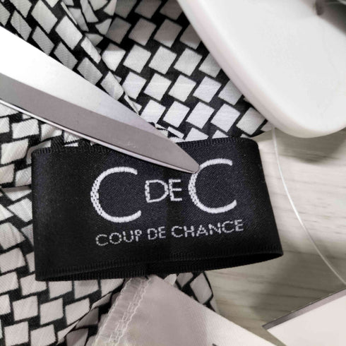 クードシャンス COUP DE CHANCE 半袖リボンブラウス レディース 38