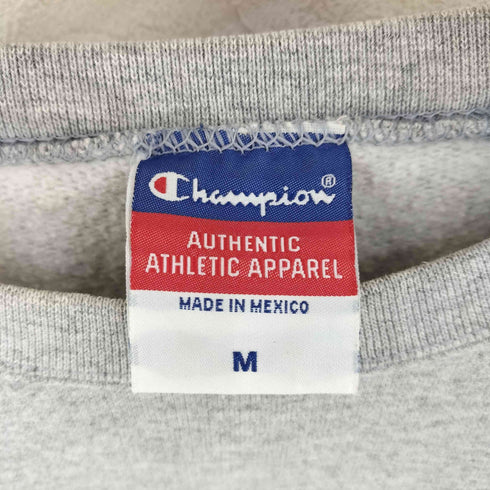 チャンピオン Champion 00s MADE IN MEXICO フロントワッペン 霜降りスウェット 目あり MIAMI メンズ import:M
