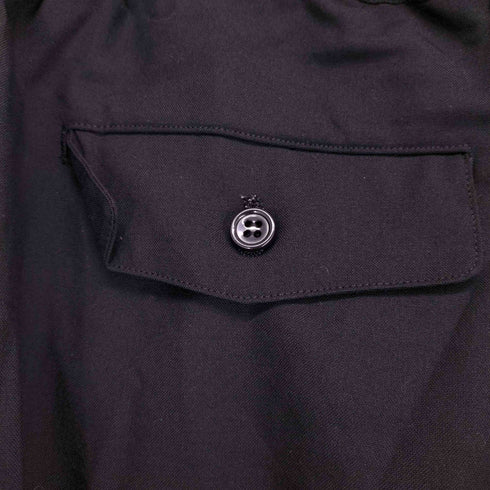 ブラックコムデギャルソン BLACK COMME des GARCONS AD2014 15SS ウールギャバ ワイドパンツ かぼちゃパンツ メンズ S