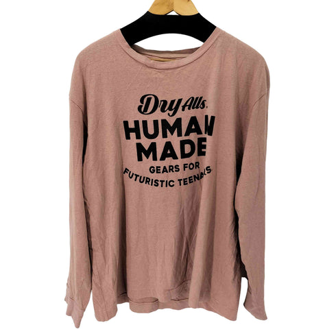ヒューマンメイド HUMAN MADE Dry Alls メッセージプリントL/Sカットソー メンズ JPN:L