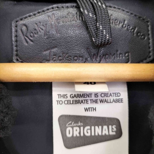 ロッキーマウンテンフェザーベッド Rocky Mountain FeatherBed レザー切り替えデザイン ダウンベスト 牛革 メンズ US:40