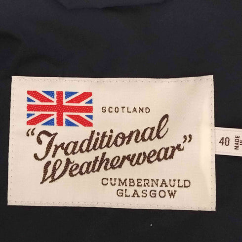 トラディショナルウェザーウェア Traditional Weatherwear フード付きポリエステルコート メンズ 40