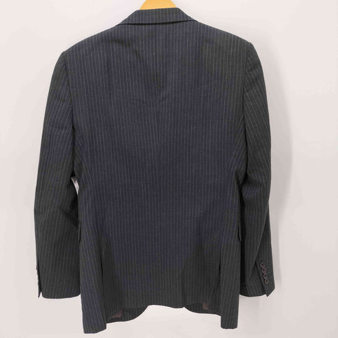 パーフェクトスーツファクトリー P.S.FA Perfect Suit FActory ウールポリ ストライプテーラードジャケットセットアップ メンズ 胸囲94 胴囲78 身長175