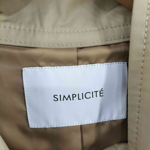 シンプリシテェ SIMPLICITE 23SS スタンドカラーAラインコート レディース