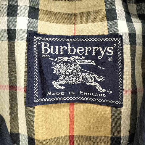 バーバリーズ BURBERRYS MADE IN ENGLAND 裏地ノヴァチェックステンカラーコート メンズ
