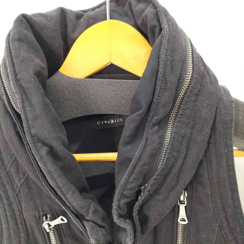 シヴァーライズ CIVARIZE クロゼットフードギミックミリタリーベスト メンズ JPN:44