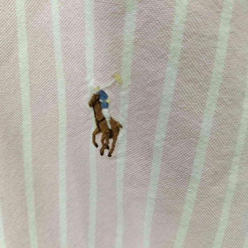 ラルフローレン RALPH LAUREN CUSTOM FIT スモールポニー刺繍 L/S BD ストライプシャツ メンズ import:L