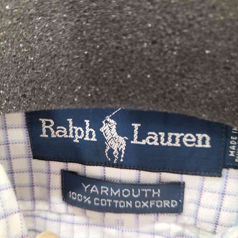 ラルフローレン RALPH LAUREN YARMOUTH スモールポニー刺繍 L/S BD チェックシャツ メンズ 16 1/2