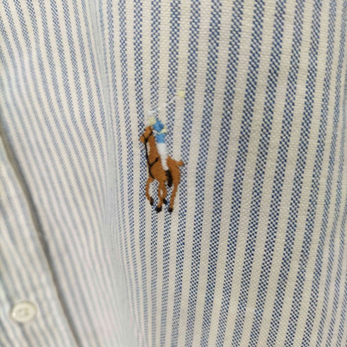 ラルフローレン RALPH LAUREN スモールポニー刺繍 L/S BD ストライプシャツ メンズ 16-34