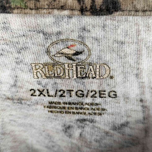 レッドヘッド RED HEAD ウッドランドカモ柄 リアルツリー ポケット L/S Tシャツ ロンT メンズ 2XL