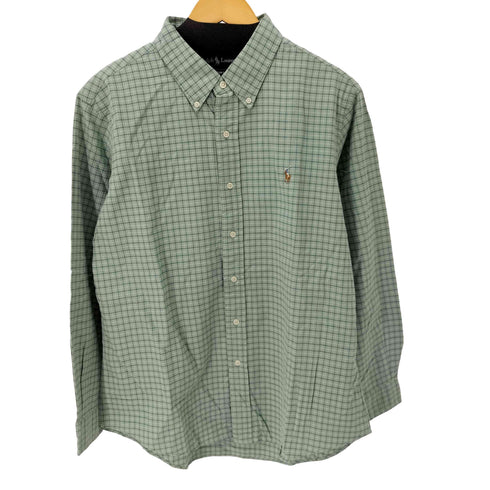 ラルフローレン RALPH LAUREN YARMOUTH スモールポニー刺繍 L/S BD チェックシャツ メンズ import:XL