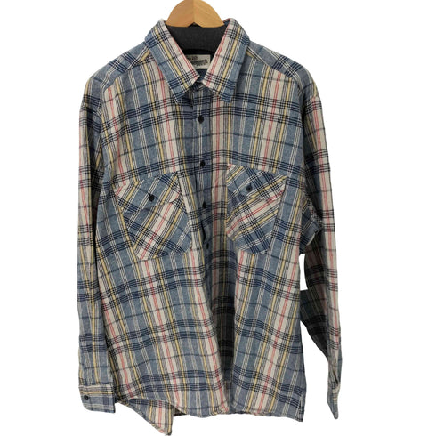 シアーズローバック SEARS ROEBUCK&CO 90S L/S チェックウールシャツ メンズ XLT