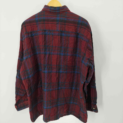 ヴァンヒューゼン VAN HEUSEN 90S L/S チェックアクリルシャツ メンズ import:XXL