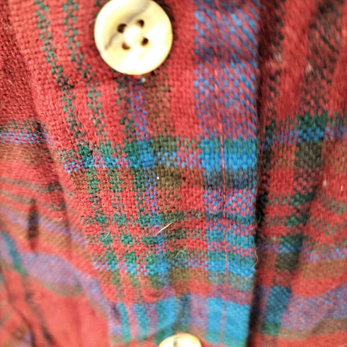 ヴァンヒューゼン VAN HEUSEN 90S L/S チェックアクリルシャツ メンズ import:XXL
