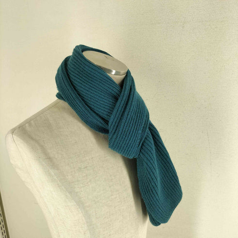 ジョンストンズオブエルガン johnstons of elgin カシミヤ ニット リブ マフラー カシミヤ100 メンズ