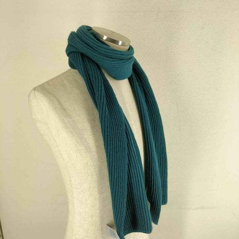ジョンストンズオブエルガン johnstons of elgin カシミヤ ニット リブ マフラー カシミヤ100 メンズ