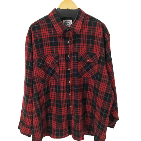 BAY AREA TRADERS L/S チェックアクリルシャツ メンズ import:XXL