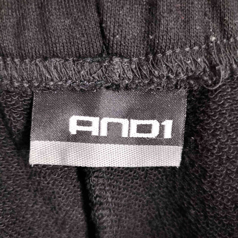 AND1 00S オーバーサイズ ロゴ刺繍 バギー スウェットパンツ 裾ドローコード メンズ 2XL