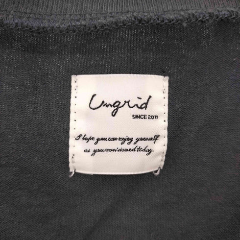 アングリッド Ungrid 22AW ヴィンテージ ロゴ ノースリ タンクトップ レディース FREE