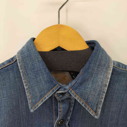 ヌーディージーンズ Nudie Jeans デニムシャツ スナップボタン メンズ import:S