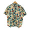 ISLAND BROTHER オールオーバープリント ウッドボタン BDハワイアンシャツ HAWAII SURF メンズ JPN:L