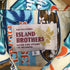 ISLAND BROTHER オールオーバープリント ウッドボタン BDハワイアンシャツ HAWAII SURF メンズ JPN:L
