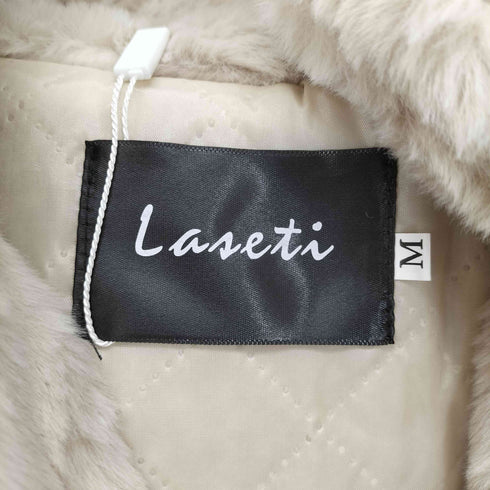 LASETI フェイクファーロングコート レディース JPN:M
