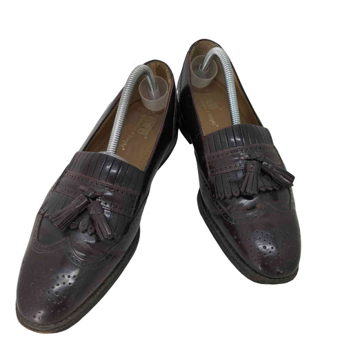ジョンストンアンドマーフィー JOHNSTON&MURPHY TASSELED LOAFERS メキシコ製 メンズ UK:9